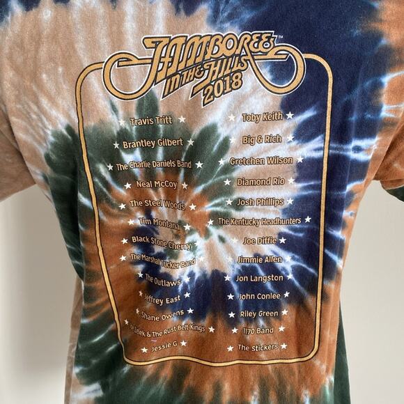 JAMBOREE IN THE HILLS Tie-Dye Graphic T-Shirt Boyz Sz XL Music Festival - Picture 6 of 7